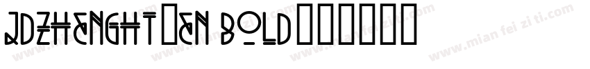 JDZhengHT-EN Bold字体转换